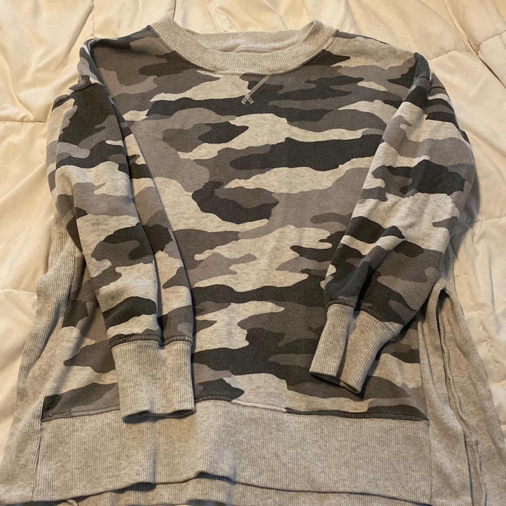 Aerie Grey Camo Sweatshirt